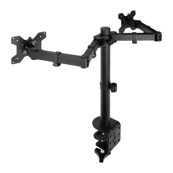Full motion dual monitor arm, 13"-27″